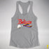 Believe Progress Pride LGBTQ Jingle Bell Racerback Tank - Heather Grey